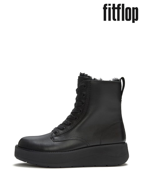 Black - Fitflop Gen-ff Roam Shearling Boots