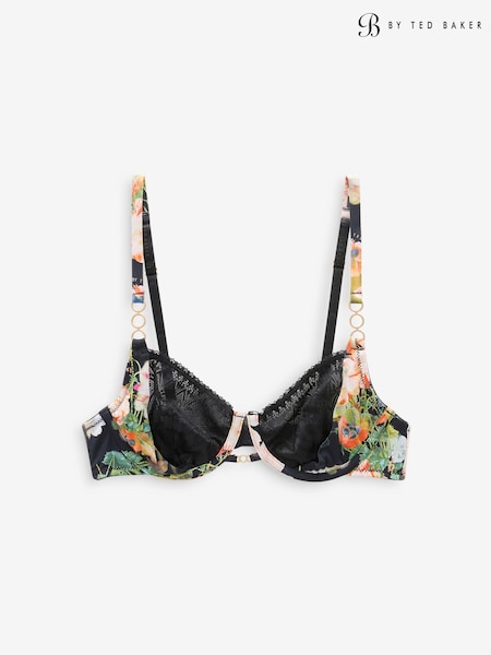 B by Ted Baker Non Pad Black Floral Bra (665552) | £29