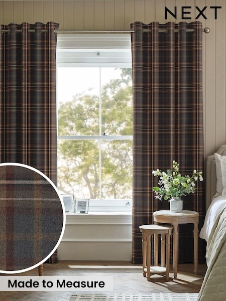 Heritage Check Made To Measure Curtains