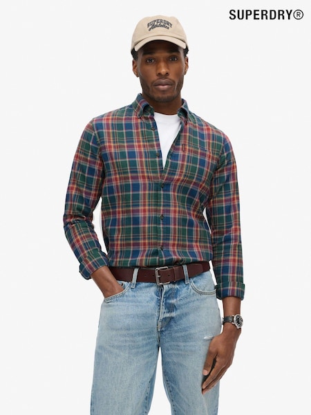 Superdry Upstate Check Multi Vintage 100% Cotton Check Shirt (667346) | £45