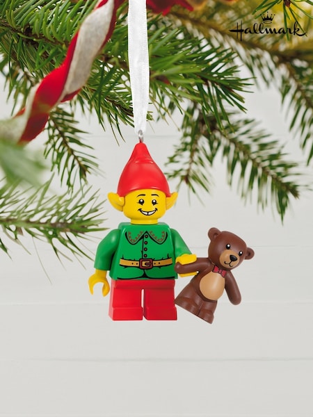Hallmark Lego Elf And Teddy Christmas Bauble