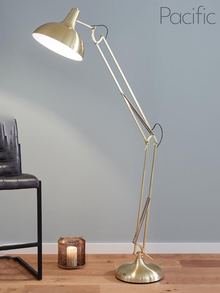 Pacific Brass Alonzo Task Floor Lamp (667653) | £180