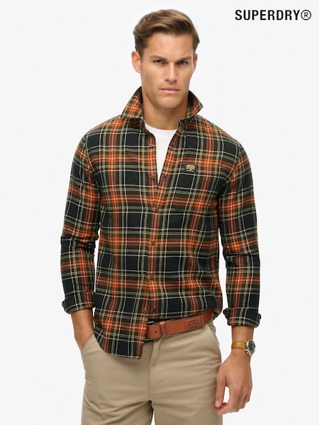 Superdry Bryce Check Black Long Sleeve Lumberjack Shirt (667798) | £50