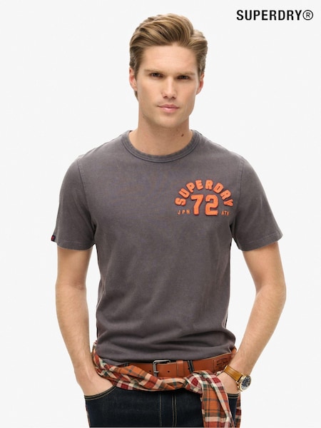 Superdry Black 100% Cotton Vintage Athletic Chest Short Sleeve T-Shirt (668301) | £35