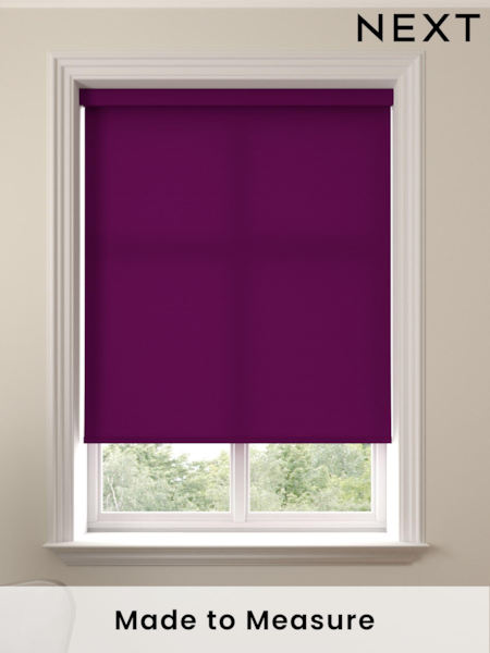 Plum Purple Asher Made To Measure Light Filtering Roller Blind (669794) | £20