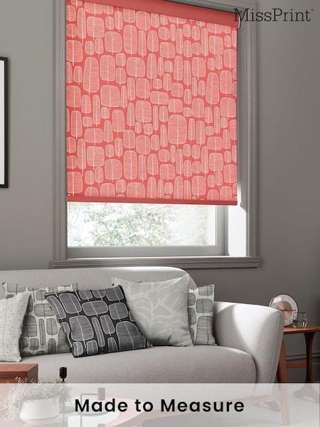 MissPrint Red Little Trees Made To Measure Roller Blind (670012) | £58