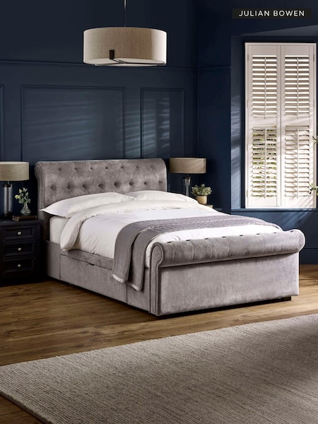 Julian Bowen Ravello 2 Drawer Chenille Upholstered Bed