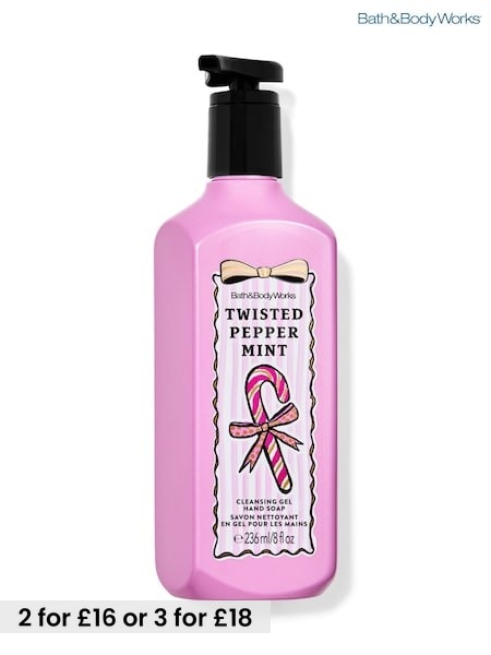 Twisted Peppermint - Bath & Body Works Cleansing Gel Hand Soap 236ml