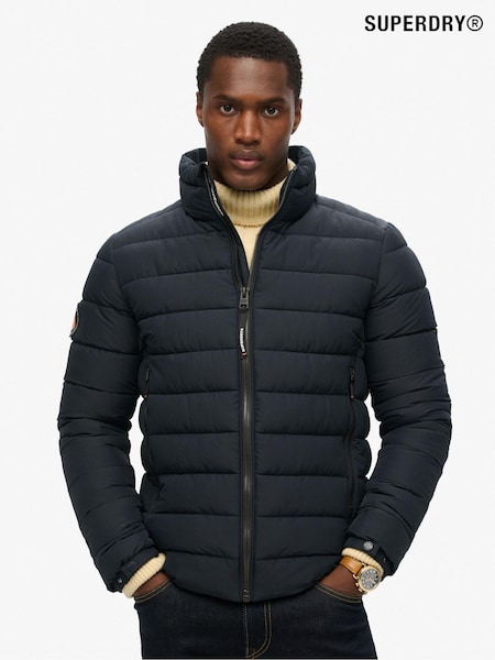 Superdry Eclipse Navy Fuji Emb Padded Jacket (672488) | £100