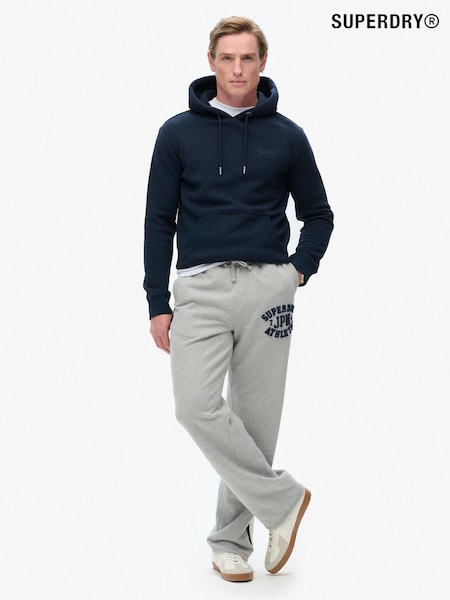 Superdry Vintage Sweat Light Grey Marl 100% Cotton Vintage Athletic Joggers (672678) | £65
