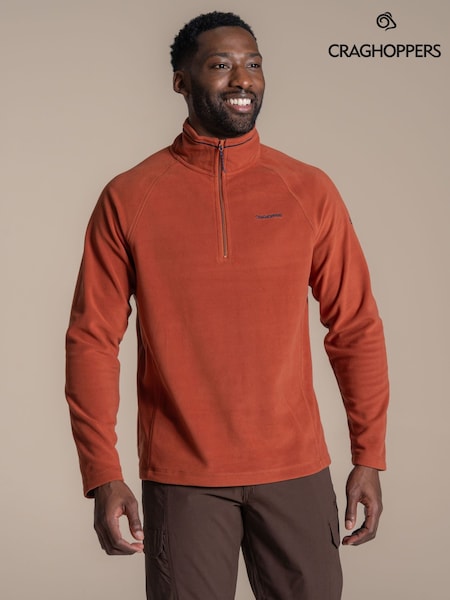 Orange - Regular Craghoppers Corey Vi Half Zip Fleece