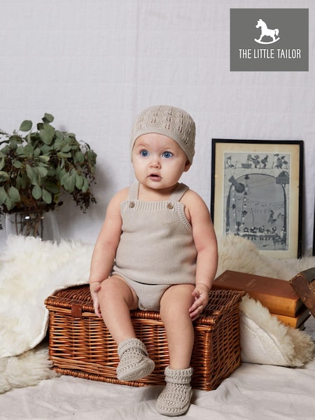 The Little Tailor Stylish Baby Knitted 100% Cotton Romper (674604) | £29