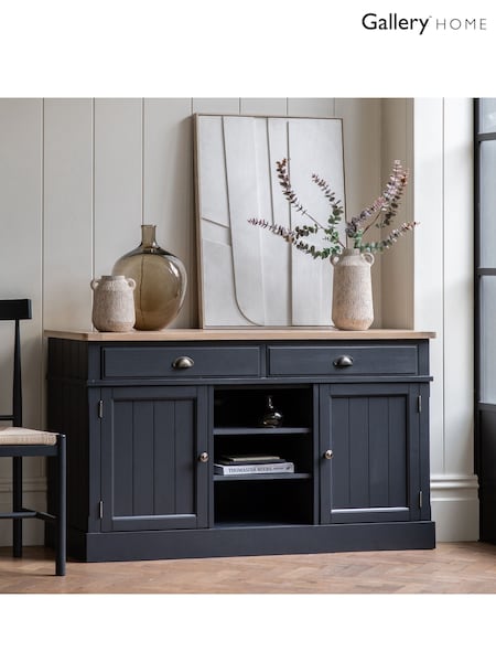 Gallery Home Meteor Navy Leroy 2 Door/2 Drawer Sideboard (674642) | £615