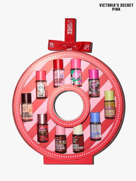 Assorted - Victoria's Secret Pink 10 Piece Mini Mist Wreath Christmas Gift Set