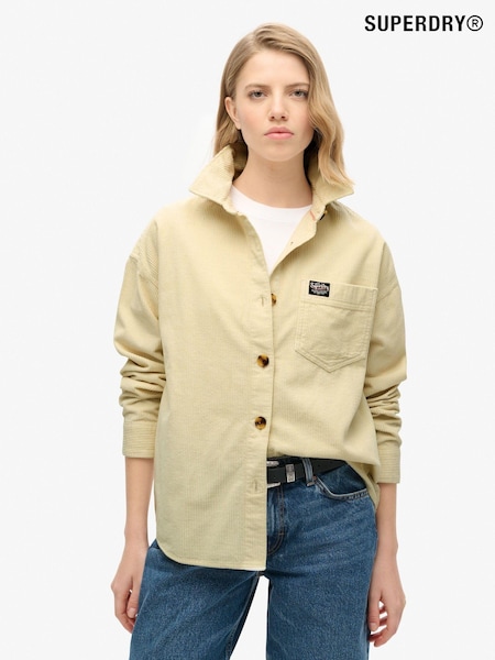 Superdry Birch Birch Chunky Cord 100% Cotton Shacket (675910) | £65