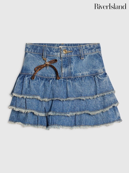 Blue - River Island Rara Skirt With Bow Charm