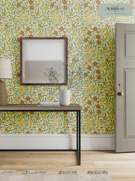 Morris & Co Green Fruit 10.05M Wallpaper (676077) | £132