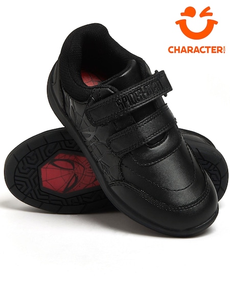 Character Black Spider-Man Boys School Shoes (676374) | £28