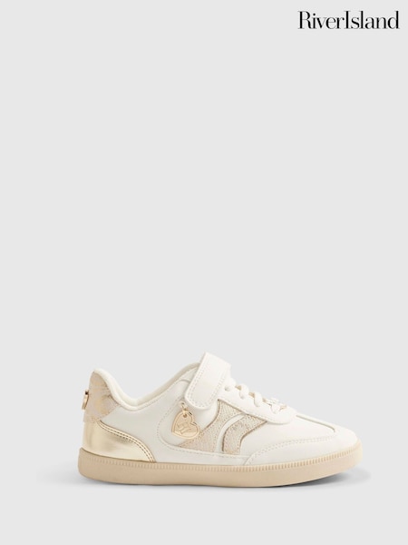 White - River Island Velcro Trainers