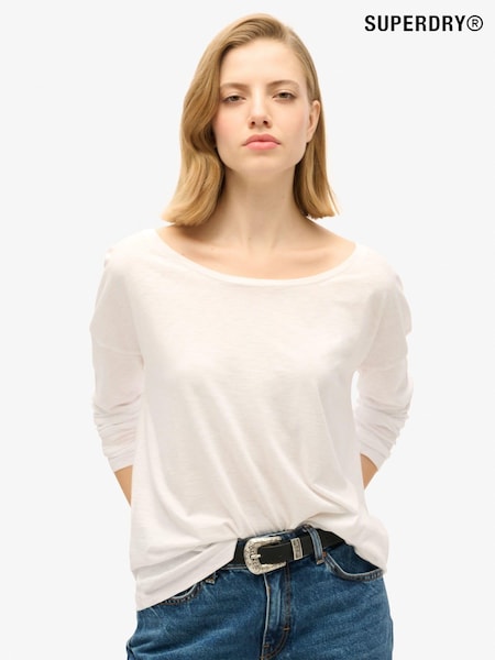 Superdry Optic Long Sleeve Jersey Top (676744) | £23