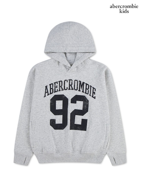 Grey - Abercrombie & Fitch '92 Pullover Hoodie