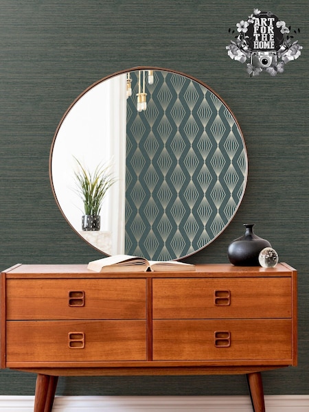 Art For The Home Emerald Green Boutique Gilded Texture 10M Wallpaper (677973) | £27