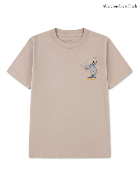 Cream - Abercrombie & Fitch Cowboy On Shark T-shirt