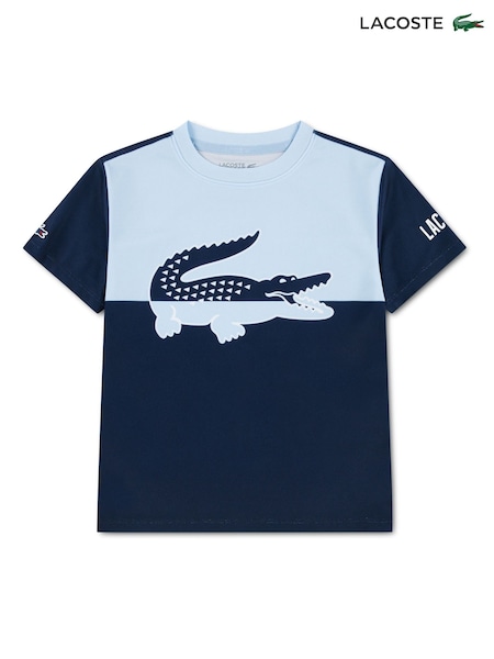 Blue - Lacoste Sport Ultra Dry Graphic T-shirt