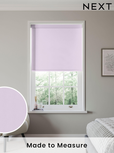 Lavender Purple Glow Made to Measure Blackout Roller Blind (679158) | £55