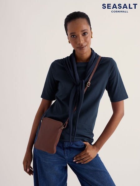 Brown - Seasalt Cornwall Kenwyn Phone Bag