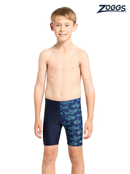 Blue - Zoggs Mid Jammer Swimsuit