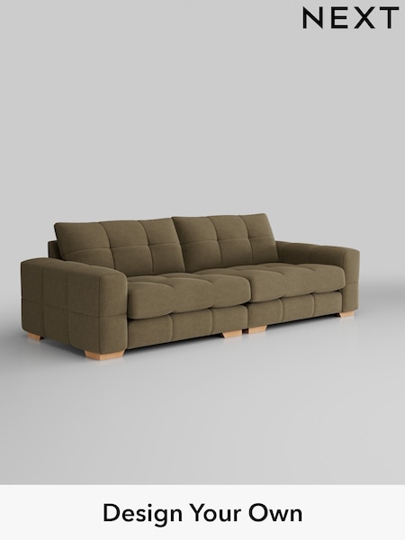 Fine Chenille Easy Clean/Dark Moss Green Brooke Deep Sit (679894) | £1,825