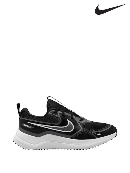 Nike Black/White Youth Cosmic Running Trainers (680573) | £38