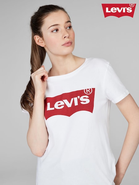 Levi's® White The Perfect 100% Cotton T-Shirt (681533) | £27