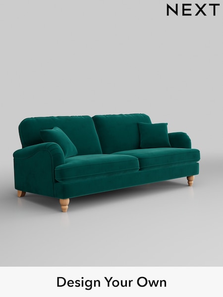 Plush Velvet Easy Clean/Juniper Green Lilly Ii (683435) | £1,050