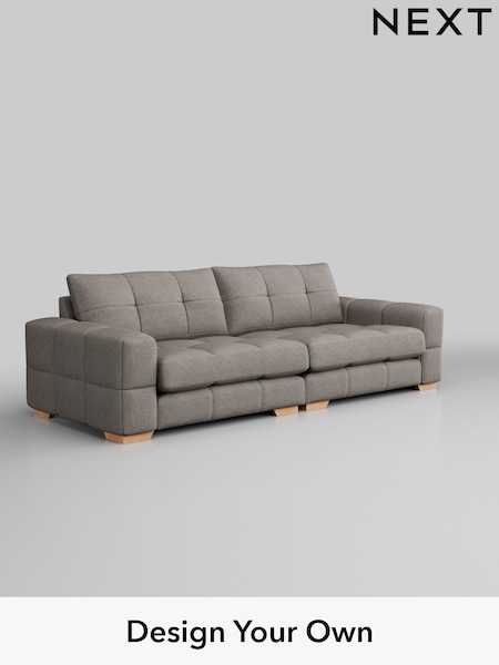 Boucle Weave Easy Clean/Light Dove Grey Brooke Deep Sit (683678) | £1,725