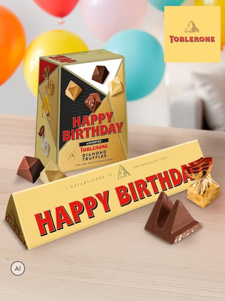Toblerone Happy Birthday Truffle Bundle