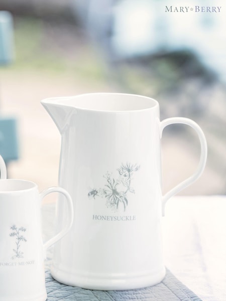 Mary Berry White Garden Honeysuckle Large Jug (684750) | £30