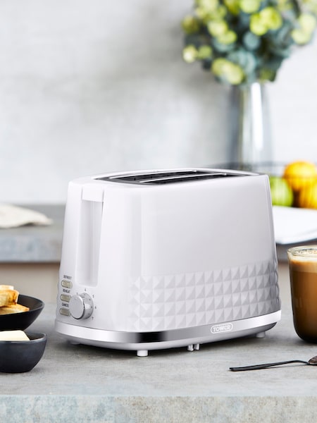 Tower White Solitaire 2 Slice Toaster (685253) | £30