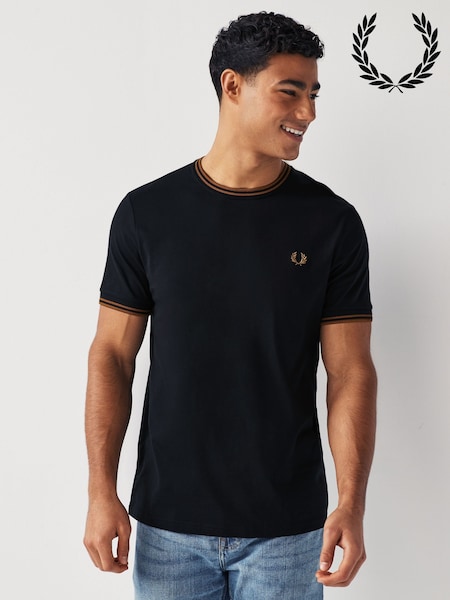 Fred Perry Twin Tipped Logo T-Shirt (685342) | £50