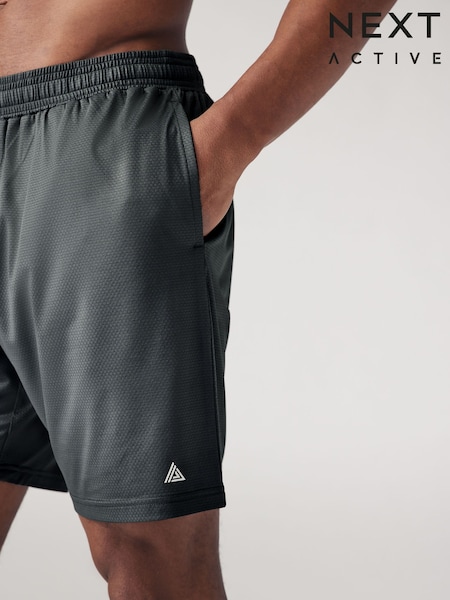 Slate Grey Textured Active Gym Shorts (685682) | £14
