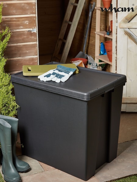 Wham Black Bam 154L Heavy Duty Recycled Storage Box with Lid (687348) | £35