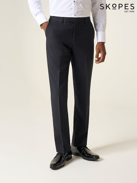 Skopes Black Tailored Fit Newman Check Suit: Trousers (687796) | £60