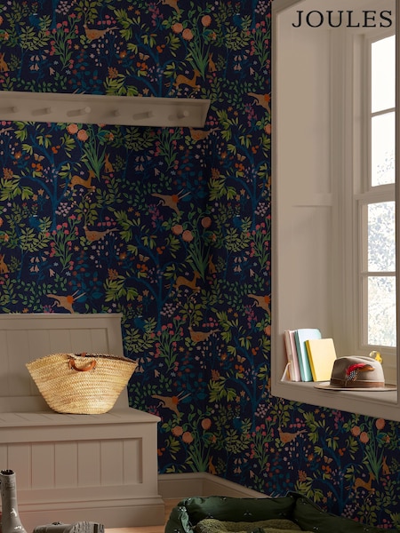 Joules Blue Enchanted Woodland Wallpaper (688996) | £1