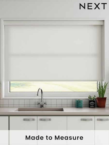Lime White Saxon Made To Measure Roller Blind (690457) | £20