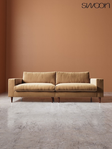 Swoon Evesham Easy Velvet 4 Seater Sofa