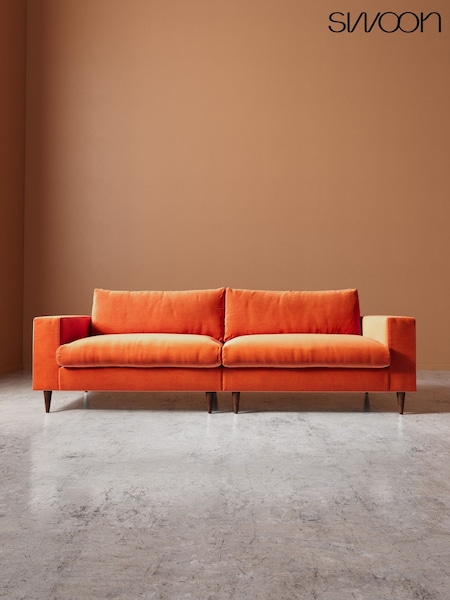 Swoon Evesham Easy Velvet 4 Seater Sofa