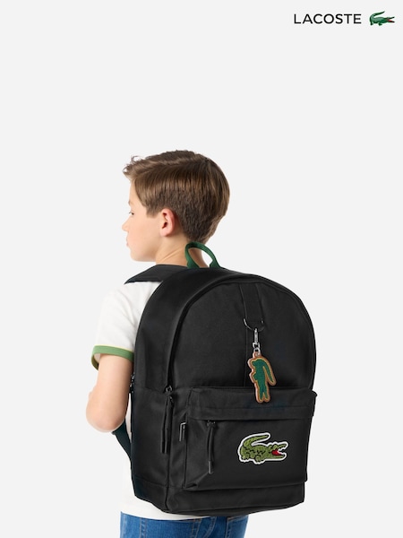 Black - Lacoste Core Solid Backpack