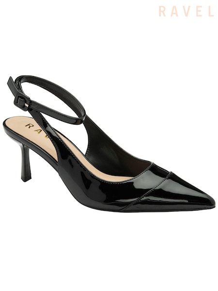 Ravel Black Pointed Toe Court Shoes (693576) | £65