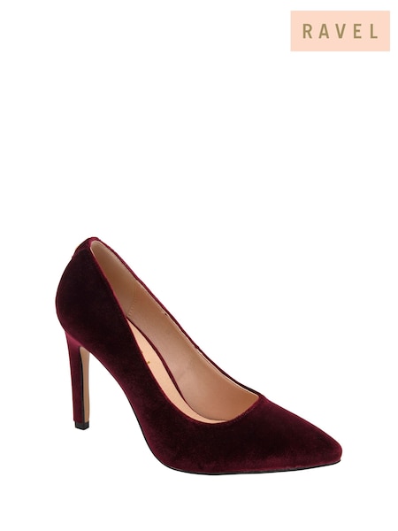 Red - Ravel Pointed-toe Court Shoes
